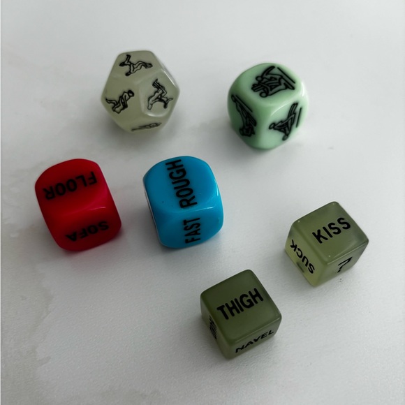 6 Pcs Sexy Time Glow in the Dark Dice - Picture 3 of 3